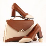 تصویر ست کیف و کفش زنانه چرم یلسان مدل آلندا کد 923-LIYANA-HRM 