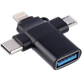 تصویر تبدیل USB 3.0 3IN1 OTG وریتی مدل A316 