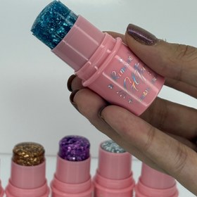 تصویر گلیتر رنگی - صورتی کمرنگ 