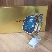 تصویر ساعت هوشمند مدل watch 8 ultra طلایی Watch 8 ultra smartwatch gold