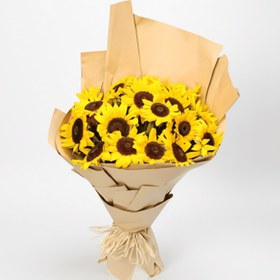 تصویر دسته گل آفتابگردان روشن 20 کد85 (عمان) 