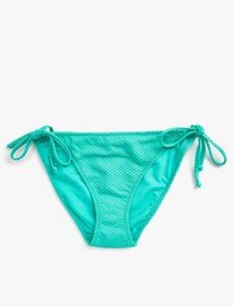 تصویر مایو زنانه سبز کوتون 2SAK00169BM ا Bikini Altı Yanları Bağlama Detaylı Bikini Altı Yanları Bağlama Detaylı