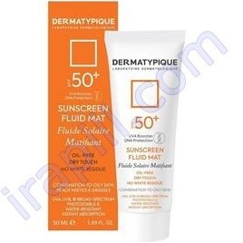 تصویر ضد آفتاب بی رنگ پوست چرب درماتیپیک SPF50 میلی لیتر 50 