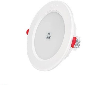 تصویر چراغ پنلی SMD IP65 توکار 7 وات دایره ای پارس شعاع توس مدل سیوان - آفتابی 