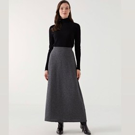 تصویر دامن سایز بزرگ السی وایکیکی 