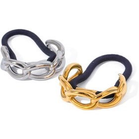 تصویر کش مو استیل طرح زنجیر 