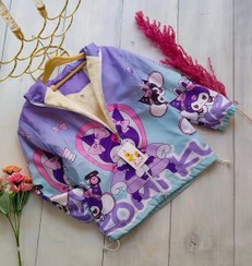 تصویر سویشرت کرومی بنفش و صورتی 