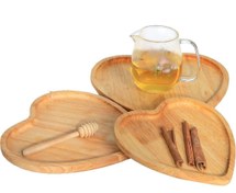 تصویر اردو خوری ۳ تایی طرح قلب 