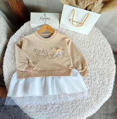 تصویر تونیک دخترانه دامن توری 