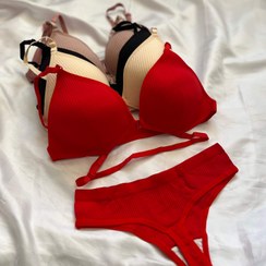 تصویر ست جلوبازشو - مشکی / فری سایز 