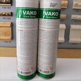 تصویر اسپری کلر vakoبرای براق کردن چوب و سطوح مختلف بیرنگ وبا کیفیت عالی قیمت مناسب 300 میل 