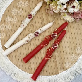 تصویر شمع قلمی 20سانتی‌متر جفتی انار یلدا 