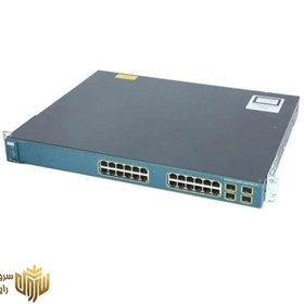 تصویر سوئیچ سیسکو مدل WS-C3560G-24PS-S استوک Cisco WS-C3560G-24PS-S 24Port Switch Stock