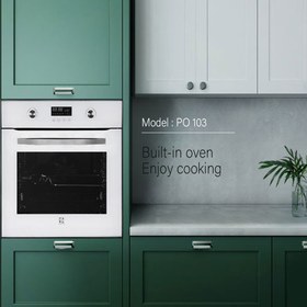 تصویر فر توکار پرنیان استیل PO 103 برقی Parnian Steel built-in oven PO-103