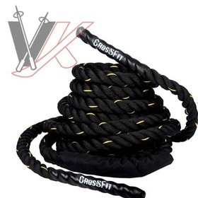 تصویر طناب بتل روپ 15 متری 2 اینچ روکش دار کراس فیت Cross Fit کد 1301028 