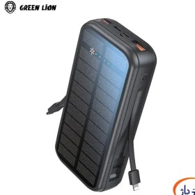 تصویر پاور بانک سولار 2 20000 میلی آمپر گرین Green PD20W Solar 2 20000mAh Power Bank 