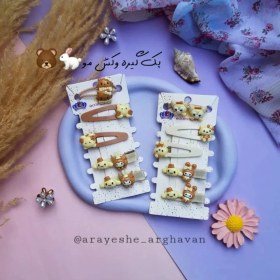 تصویر پک گیره وکش مو ۶ عددی - کد۲ 