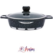 تصویر تابه گرانیتی لایف اسمایل مدل FLCMSHR24 LIFE SMILE FLCMSHR24 Shallow Pot with Granite Coating