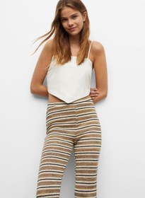 تصویر شلوار راه‌راه جوانان برند mango Youth Striped Trousers