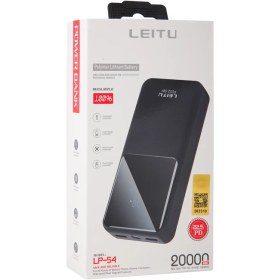 تصویر پاوربانک لیتو مدل LEITU LP-54 ظرفیت 20000 میلی آمپر ساعت 22.5 وات LEITU LP-54 power bank, capacity 20000 ml, ampere hour, 22.5 watts