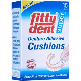 تصویر آستر چسبدار دندان مصنوعی فیتی دنت Denture Adhesive Cushions