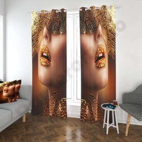 تصویر پنل آماده چاپی مخمل طرح چهره 