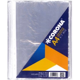 تصویر کاور کاغذ A4 شفاف اعلاء (کد 1077) بسته ۱۰۰ عددی 