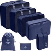 تصویر نظم دهنده ساک و چمدان مدل Wish مجموعه 7 عددی 