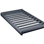 تصویر رک ریلی جای شلوار داخل کمد لباس با فریم چرم رنگ دودی 