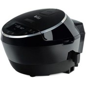 تصویر پلوپز 8 نفره ویداس مدل VIR-5436 | دیجیتالی لمسی، توان 860 وات، رنگ مشکی نقره‌ای، دیگ نچسب و چند برنامه پخت 