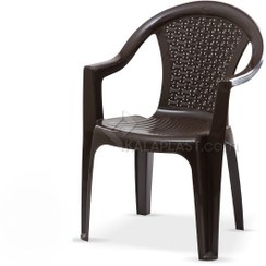تصویر صندلی بزرگ دسته دار ناصر پلاستیک کد 812 