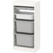 تصویر کمد سفید با جعبه مدل TROFAST | برند ایکیا | ارسال 15 الی 20 روز کاری 