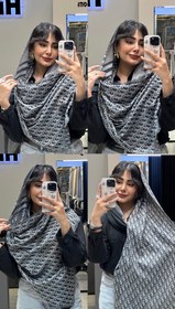 تصویر شال کشمیر - ۱۹۰*۸۷ / مشکی 