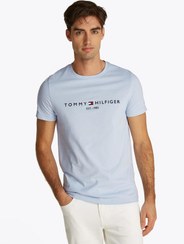 تصویر تی‌شرت گردن گرد لوگو برند Tommy Hilfiger Logo Crew Neck T-Shirt