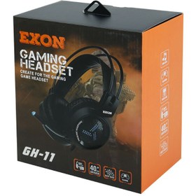 تصویر هدفون گیمینگ سیم دار EXON GH-11 ا EXON GH-11 Gaming Headset EXON GH-11 Gaming Headset