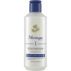 تصویر شامپو مناسب پوست سر چرب و موهای خشک ۱ مورینگا Nourishing & energizing shampoo for oily scalp & dry hair 1 moringa