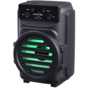 تصویر اسپیکر بلوتوثی قابل حمل GTS-1961 با نورپردازی RGB 