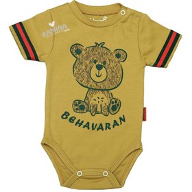 تصویر لباس زیر دکمه دار (بادی) آستین کوتاه نوزاد پسرانه طرح گوچی به آوران Behavaran Gucci Behavaran Gucci Baby Boy Short Sleeve Bodysuit