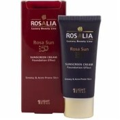 تصویر کرم ضد آفتاب پوست چرب و جوش دار رزالیا بژ روشن SPF50 حجم 40 میلی لیتر 