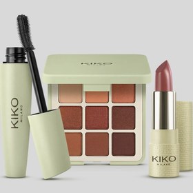 تصویر ست آرایشی گیاهی کیکو (پلت سایه، ریمل و رژ لب) Green Me Make Up Set Kiko milano