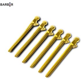 تصویر گیره تقسیم مو رنگی 