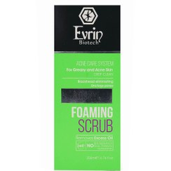 تصویر ژل شستشوی اورین پوست چرب 200 میلی لیتر Evrin Acne Skin Foaming Scrub 200ml