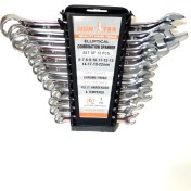 تصویر آچار رینگی ۱۲ عددی پلکانی هانتر 