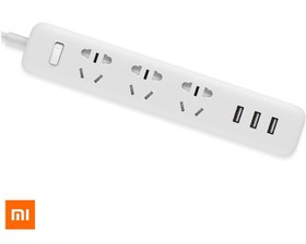 تصویر چند راهی سه سوکت و سه یو اس بی شیائومی Xiaomi Mi Power Strip Europlug XMCXB01QMN 