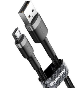 تصویر کابل تبدیل 0.5 متری USB به MicroUSB بیسوس Cafule CAMKLF-AG1 ا Baseus Cafule CAMKLF-AG1 USB To MicroUSB Durable Nylon Braided 0.5m Data Cable Baseus Cafule CAMKLF-AG1 USB To MicroUSB Durable Nylon Braided 0.5m Data Cable