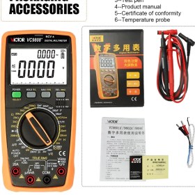 تصویر مولتی متر ویکتور مدل Victor VC9805A+ NEW 