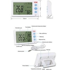 AABTools  UNI-T A12T Temperature Humidity Meter 10s, Dual Temp