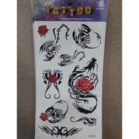 تصویر برچسب تاتو موقت ، GF412 