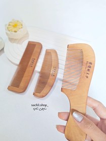 تصویر شانه چوبی - هلالی 