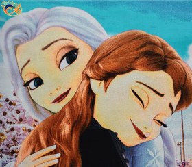 تصویر Afrand machine carpet kid Elsa and Anna design, code 169 
